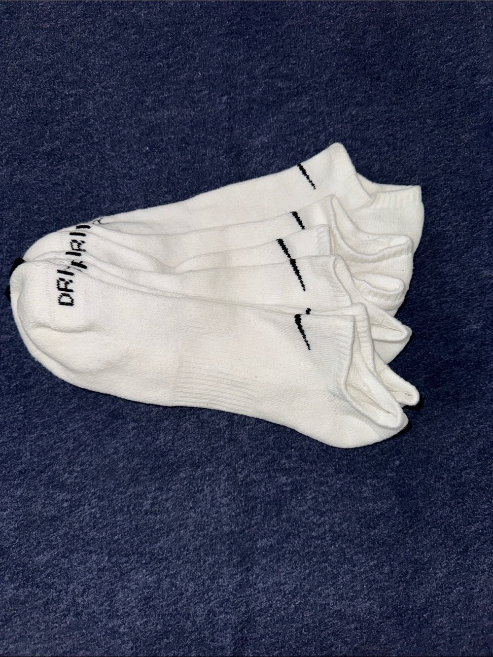 Nike White Low-Cut Athletic Socks - 3 Pack